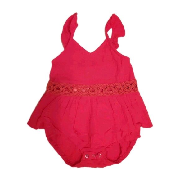 Toddler Romper Bubble Suit 12-18 Mo Cotton Shirt 12 Mo New - Picture 1 of 10